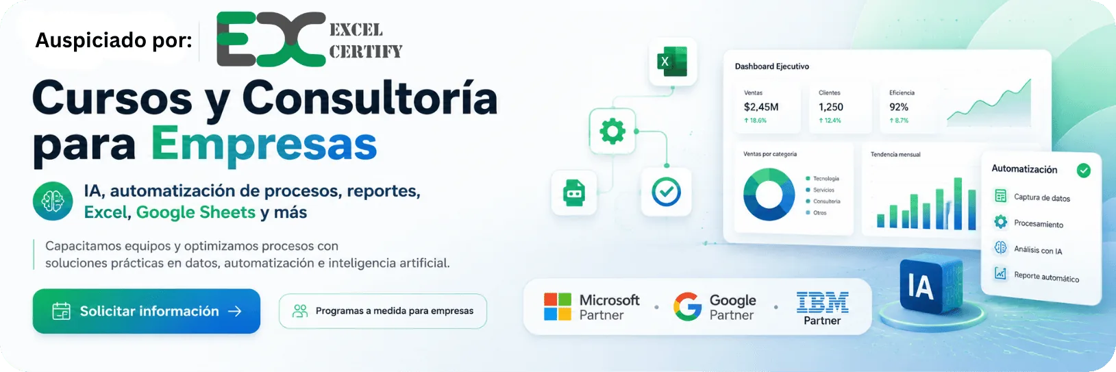ExcelCertify — Cursos y Consultoría para Empresas